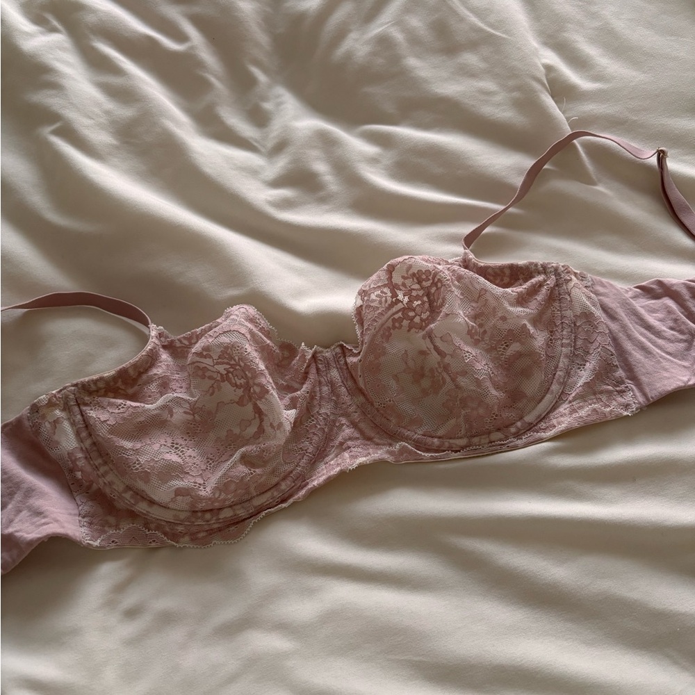 Natori Pink Lace Bra 34DD